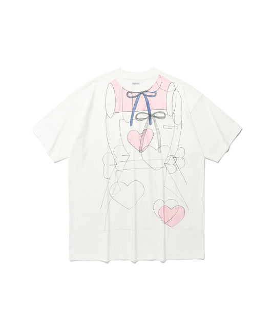 mimichan ffats pink heart big big tee
[white]