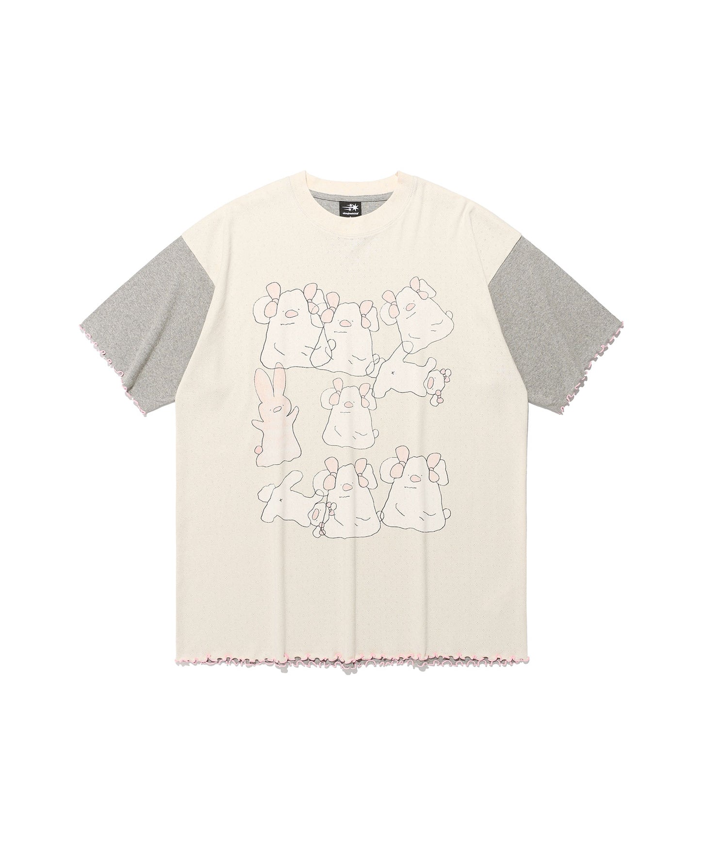 mimichan tommy ppoguri big big tee
[cream]