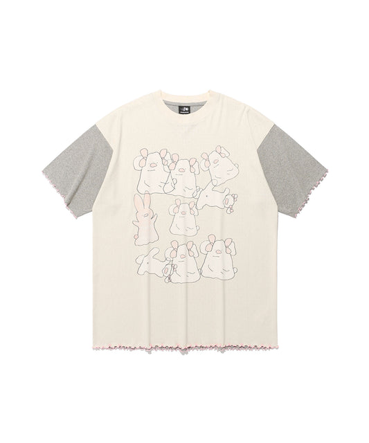 mimichan tommy ppoguri big big tee
[cream]