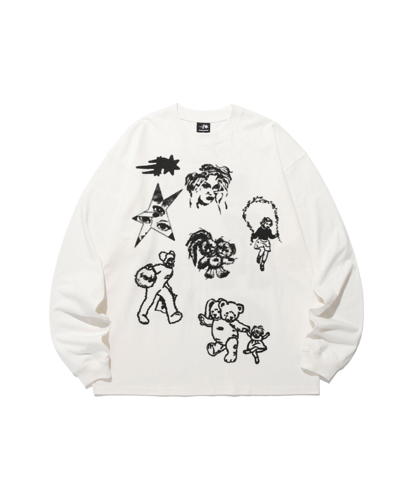 big big l/s tee
[white]