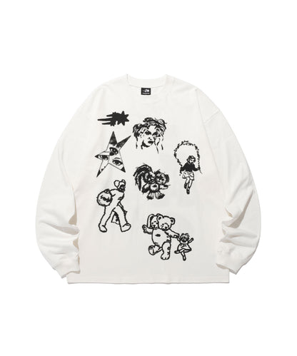 big big l/s tee
[white]