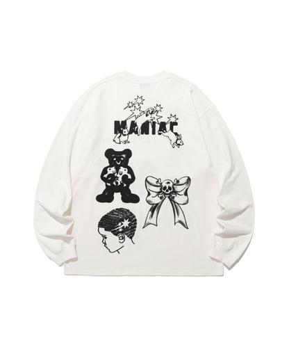 big big l/s tee
[white]