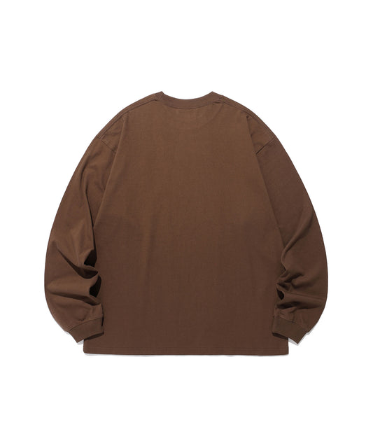 3eyes dog big big l/s tee
[brown]