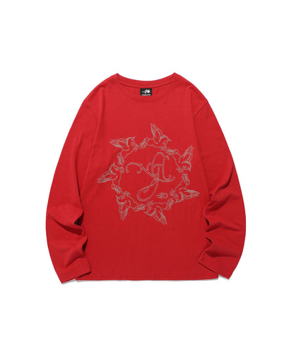 unicorn circle slim l/s tee
[red]