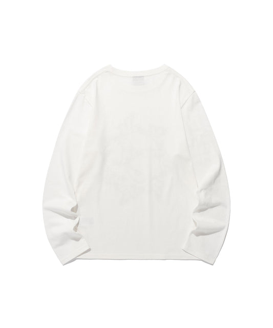 unicorn circle slim l/s tee
[white]