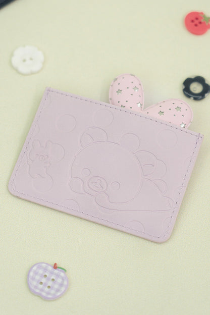 Korilakkuma dot card wallet (Pink)