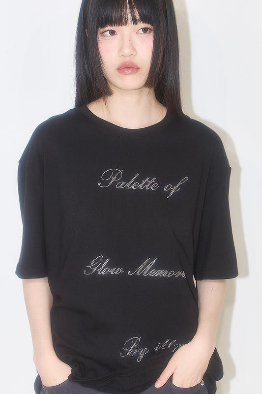 Palette Hotfix Oversized Fit T-Shirt Black