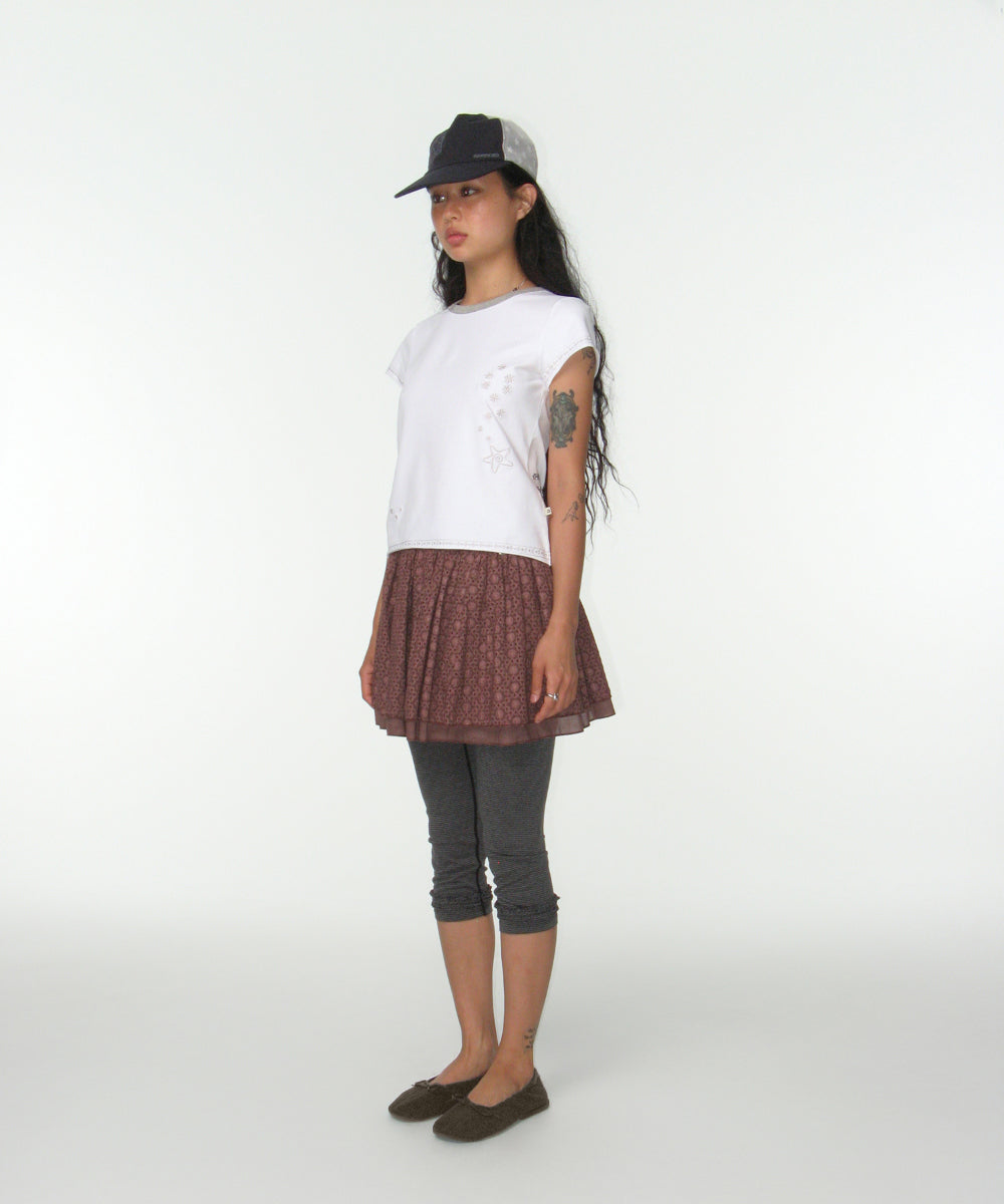 STRIPE ROUGH LEGGINGS DARK GRAY