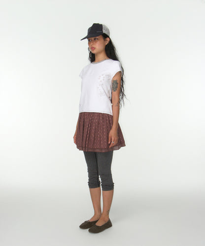 STRIPE ROUGH LEGGINGS DARK GRAY