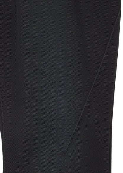 SPRAY WASHED BOOT-CUT DENIM (BLACK)