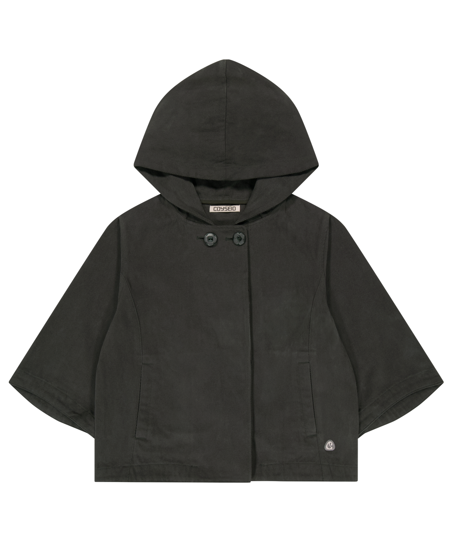 HOODED CAPRI JACKET CHARCOAL