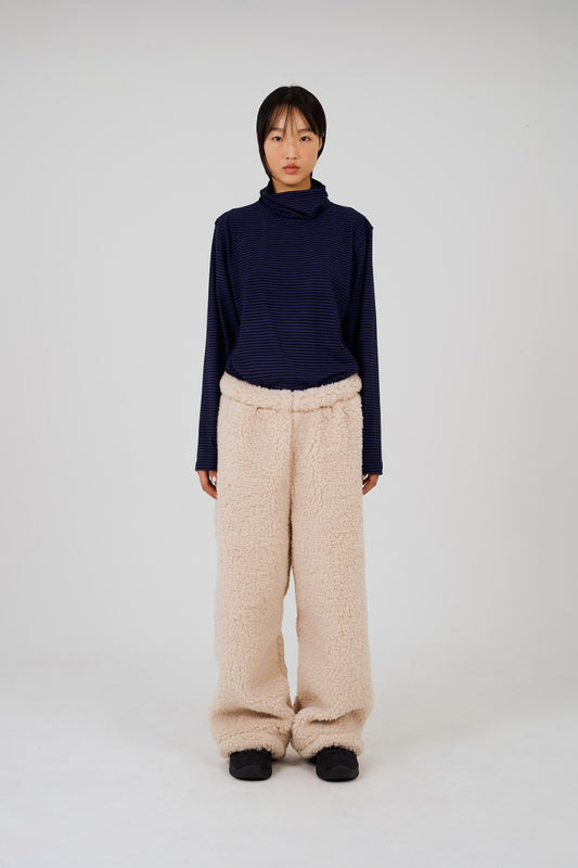 COLOR POP TURTLENECK T-SHIRT - BLUE