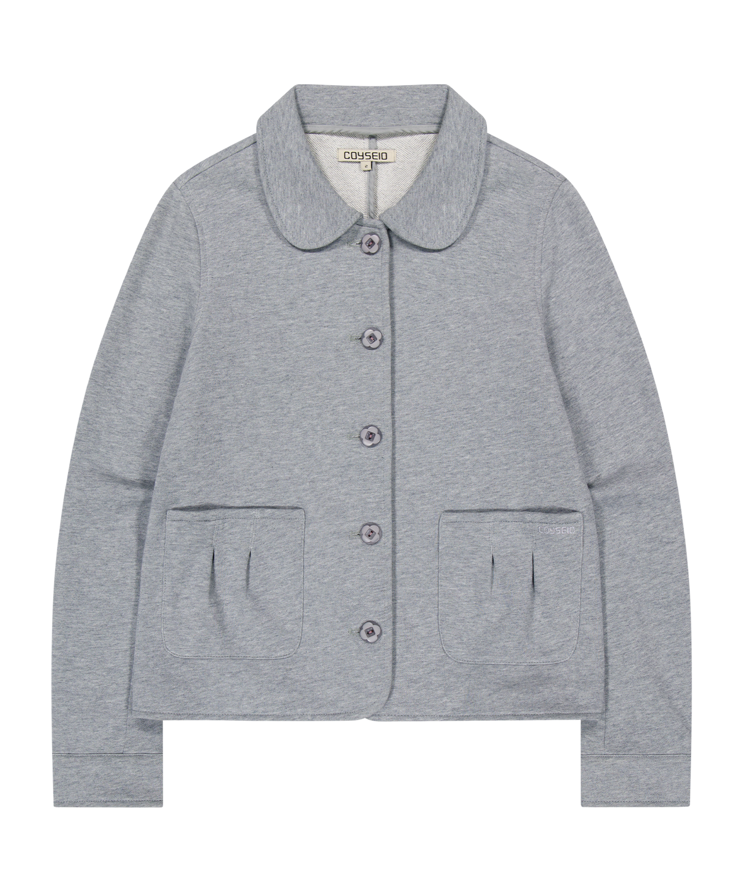 COZY SWEAT JACKET MELANGE GRAY