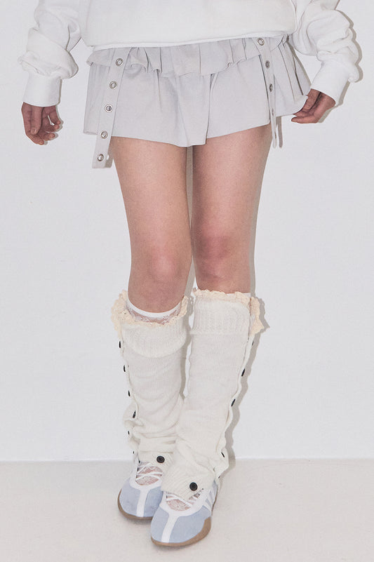 Cancan Layered Lip Skirt Light Gray