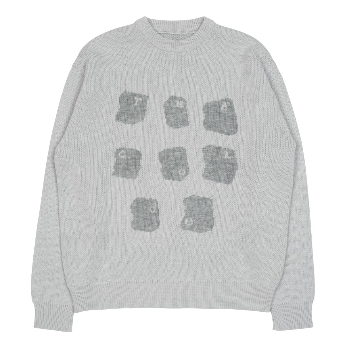 TCM typing logo knit (grey)