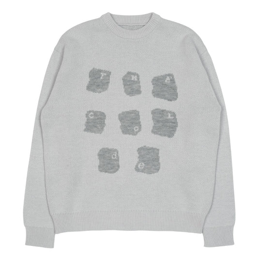 TCM typing logo knit (grey)