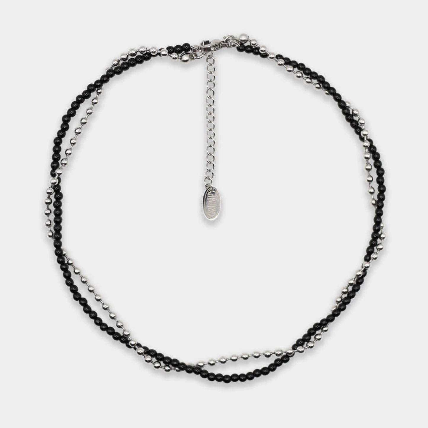 Twist Steel Noir Necklace
