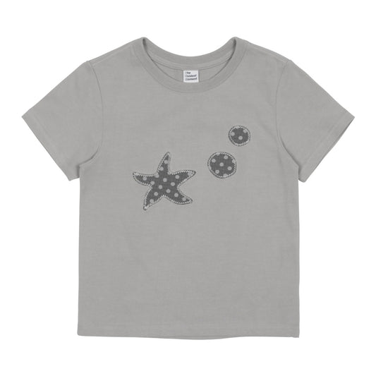 (w) starfish dot patch T (grey) (5/30 예약배송)