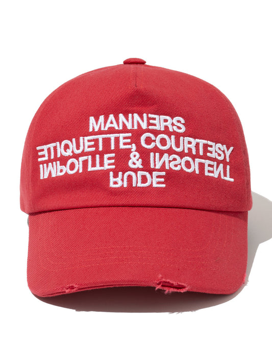 Destroyed Dummy Ball Cap [Red]