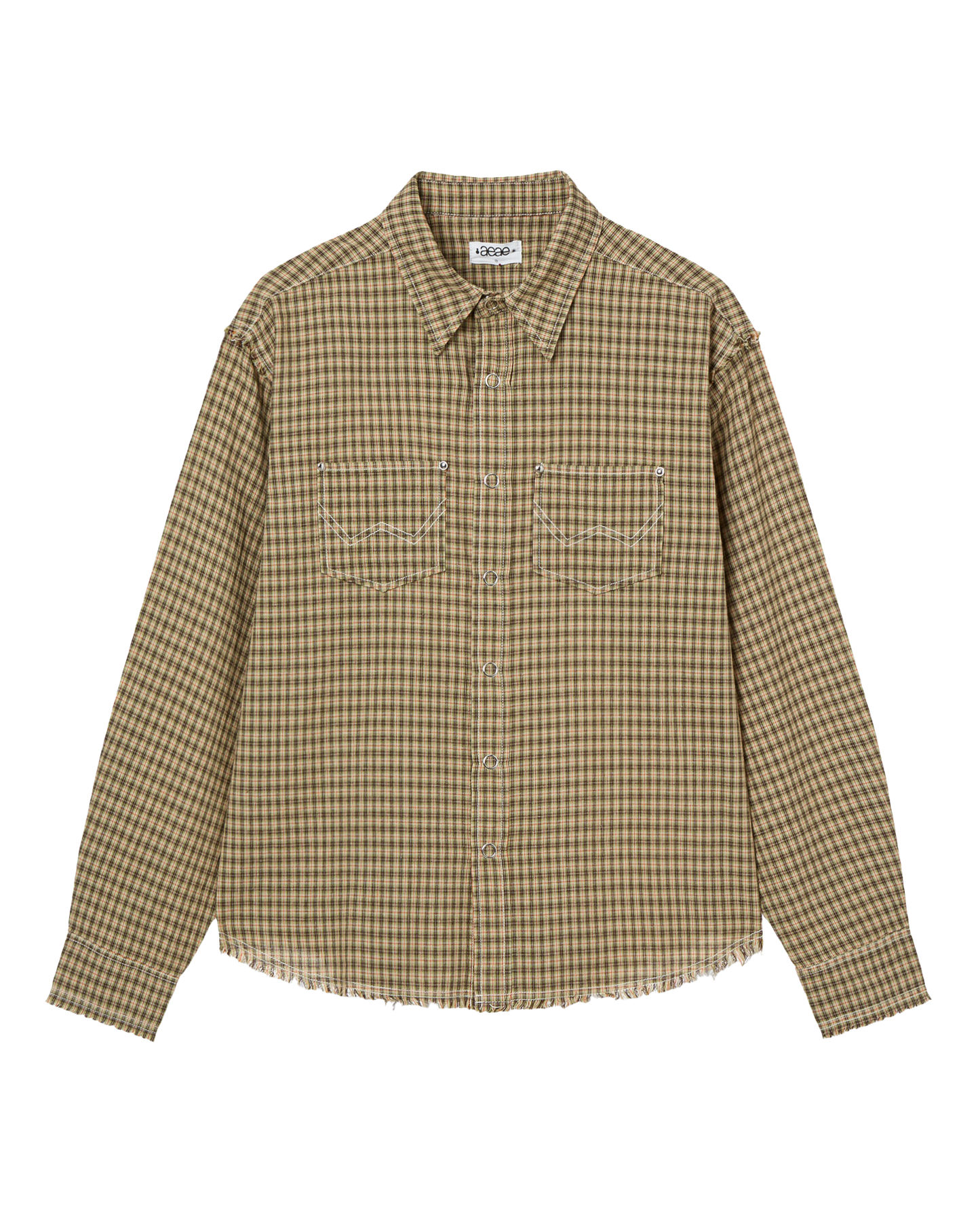 WESTERN CHECK SHIRTS [YELLOW GREEN]