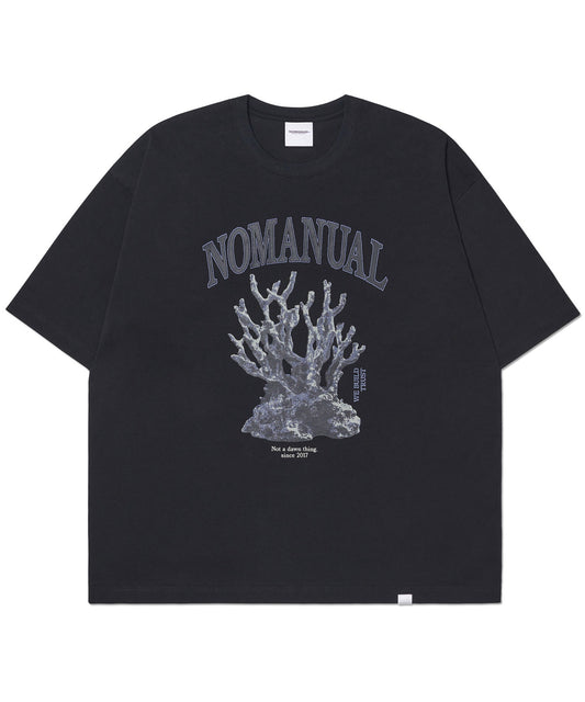 METAL CORAL REEF T-SHIRT - BLACK
