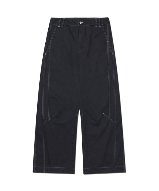 TILTED SIDE LINE PANTS - WASHED BLACK