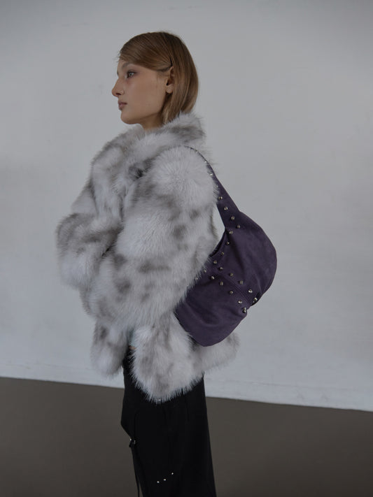 FAUX FUR JACKET / WHITE