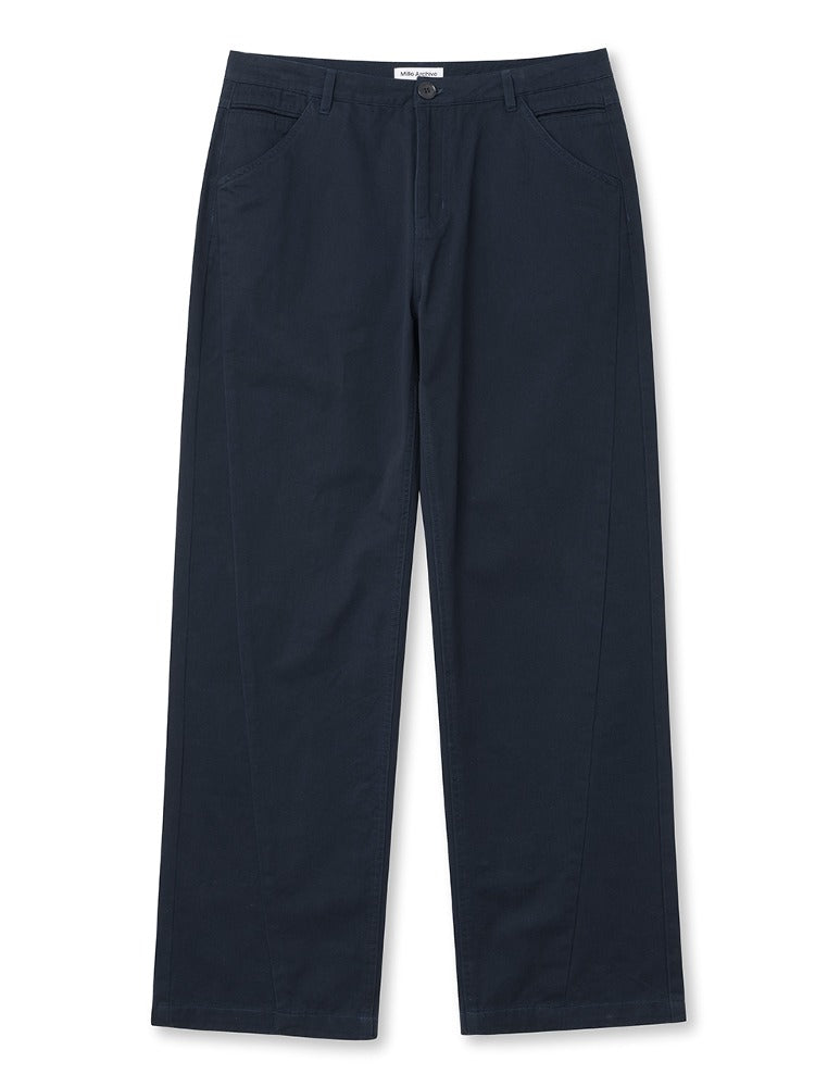 Straight Fit Chino Pants [Navy]