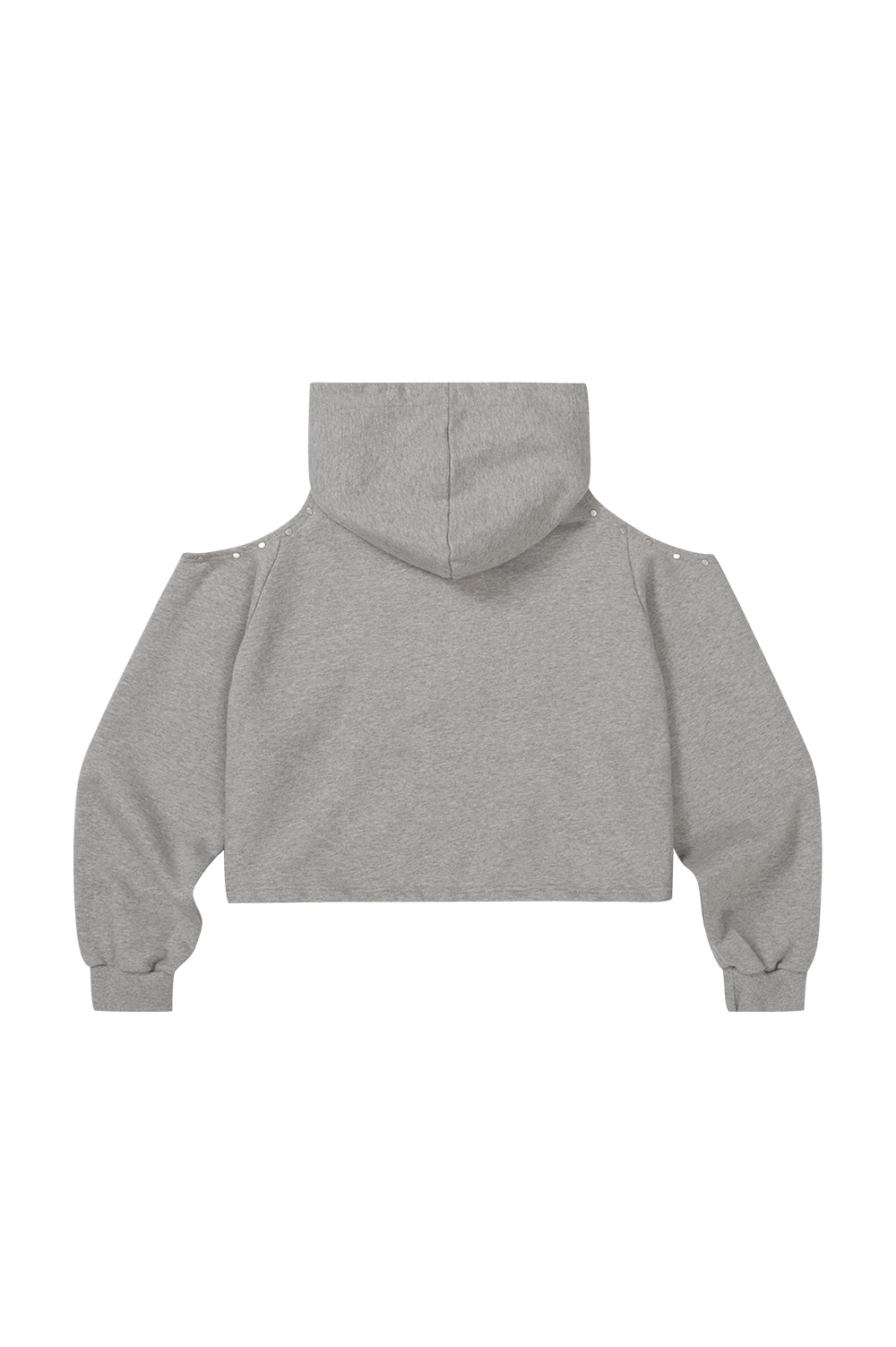 129 Cutout Overfit Hoodie / Melange