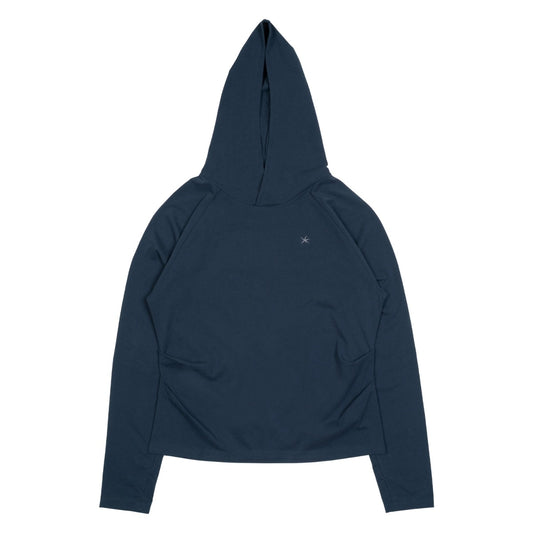 TCM hooded raglan long sleeve (blue)