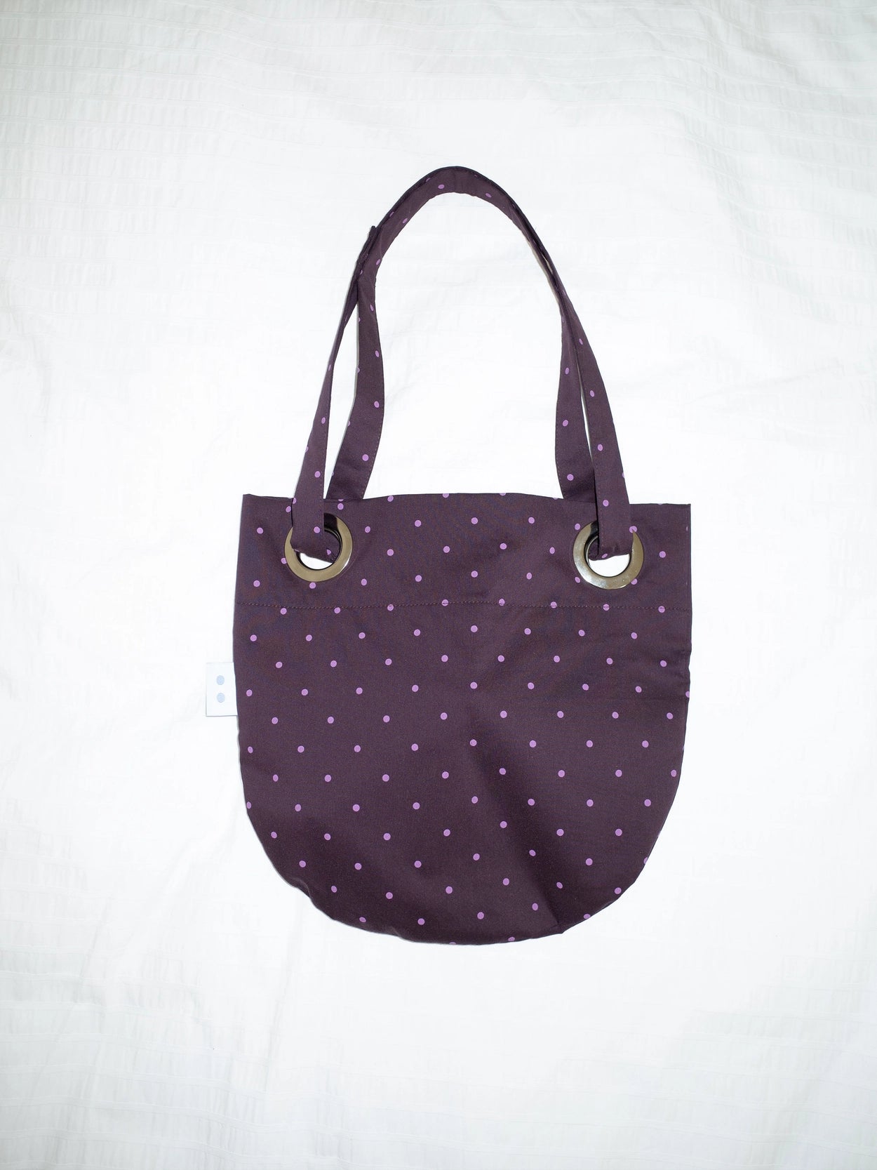 2-WAY ROUND BAG (DOT PURPLE) 