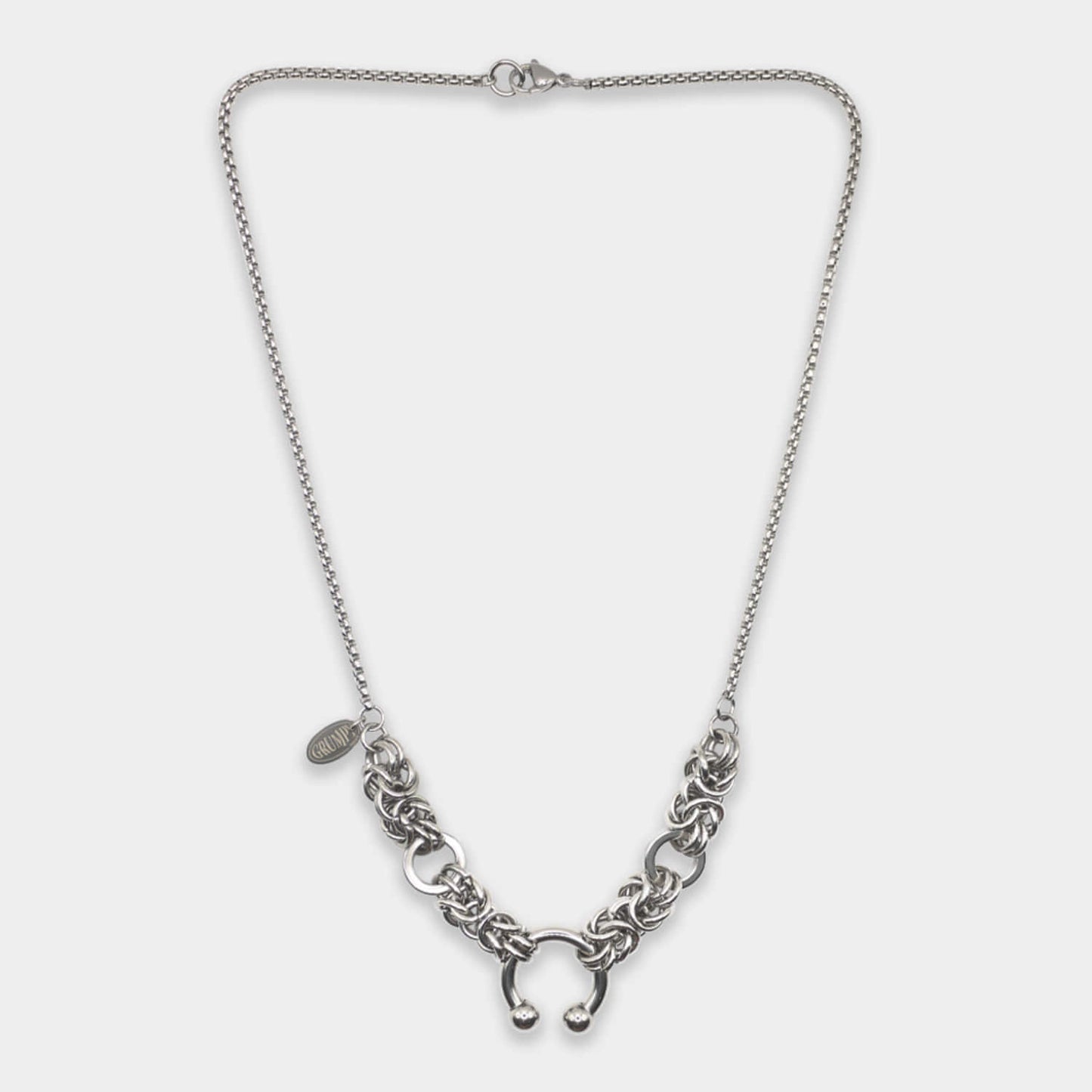 Metal pierced twisted Necklace