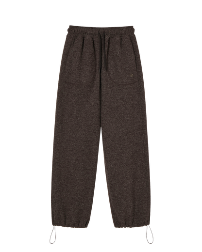 BOUCLE FLEECE PANTS [BROWN]