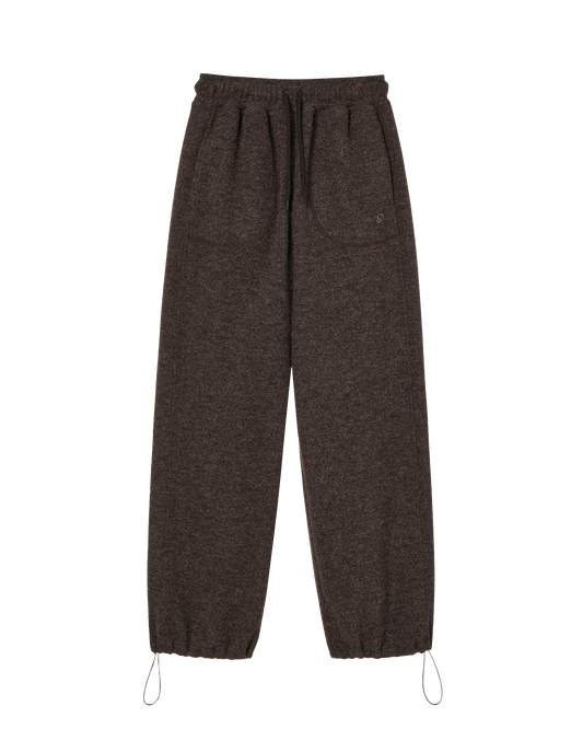 BOUCLE FLEECE PANTS [BROWN]