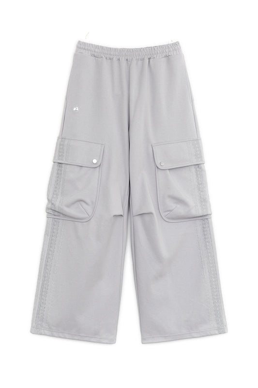 Big pocket lace cargo pants (Gray)