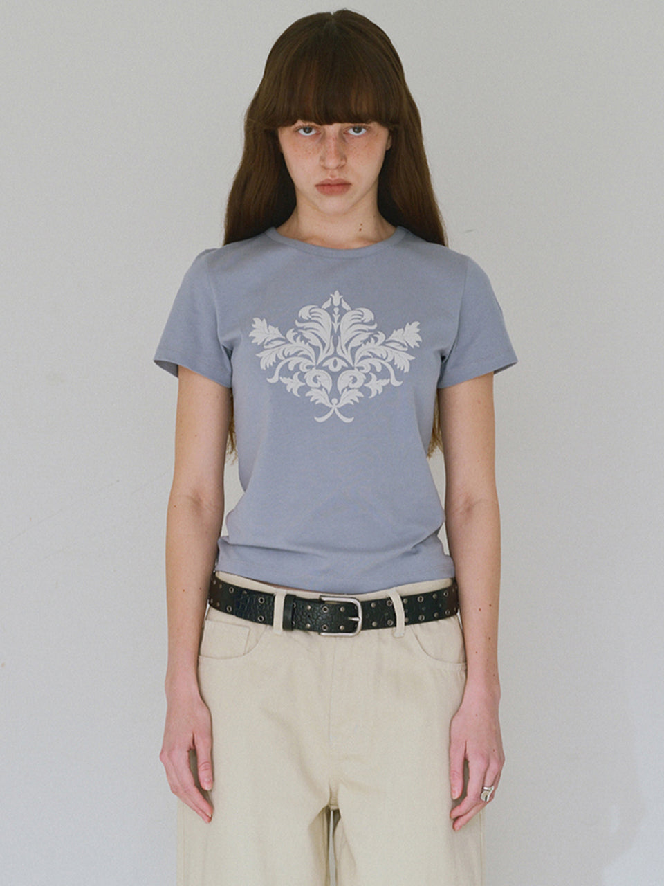 Motive Short Sleeve T-shirts [Ash Blue]
