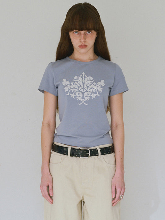 Motive Short Sleeve T-shirts [Ash Blue]