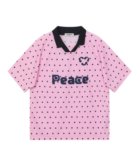 Dot Jersey T-shirt [Pink]