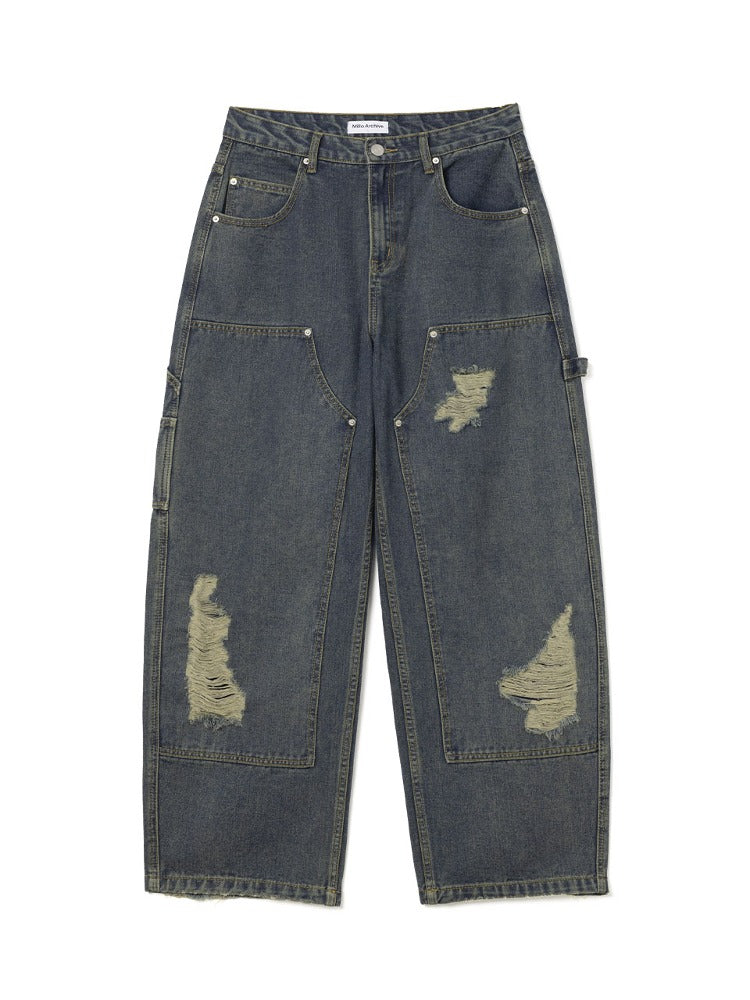 Damage Carpenter Pants [Vintage Blue]