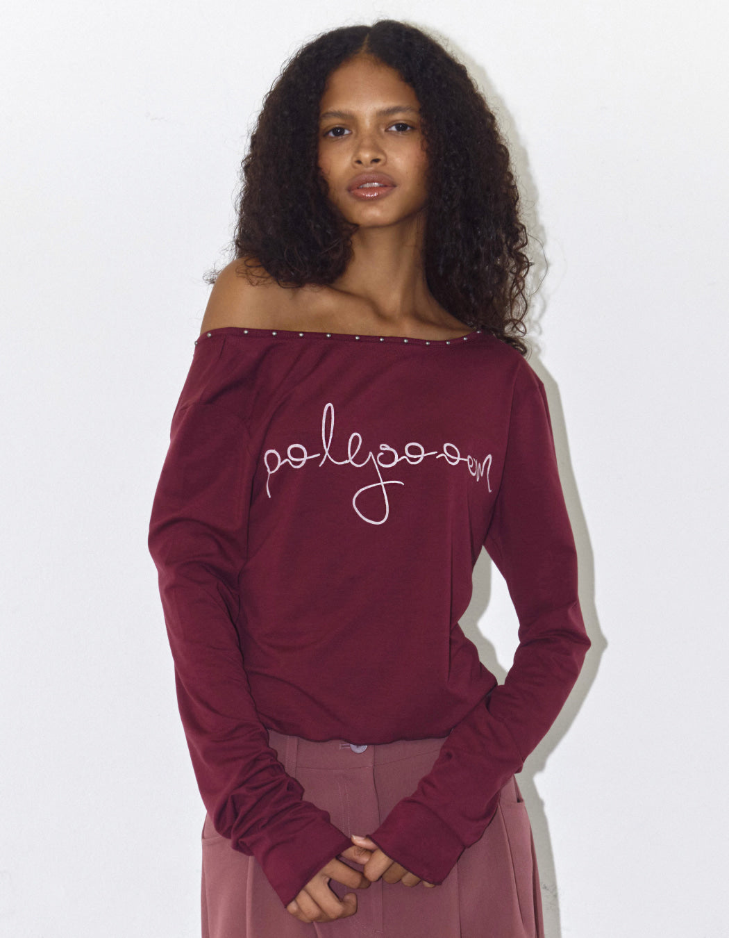 POLYSOOEM STUDDED TOP / 3 Color