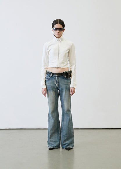 SLIM BOOTS CUT DENIM PANTS / 2 Color