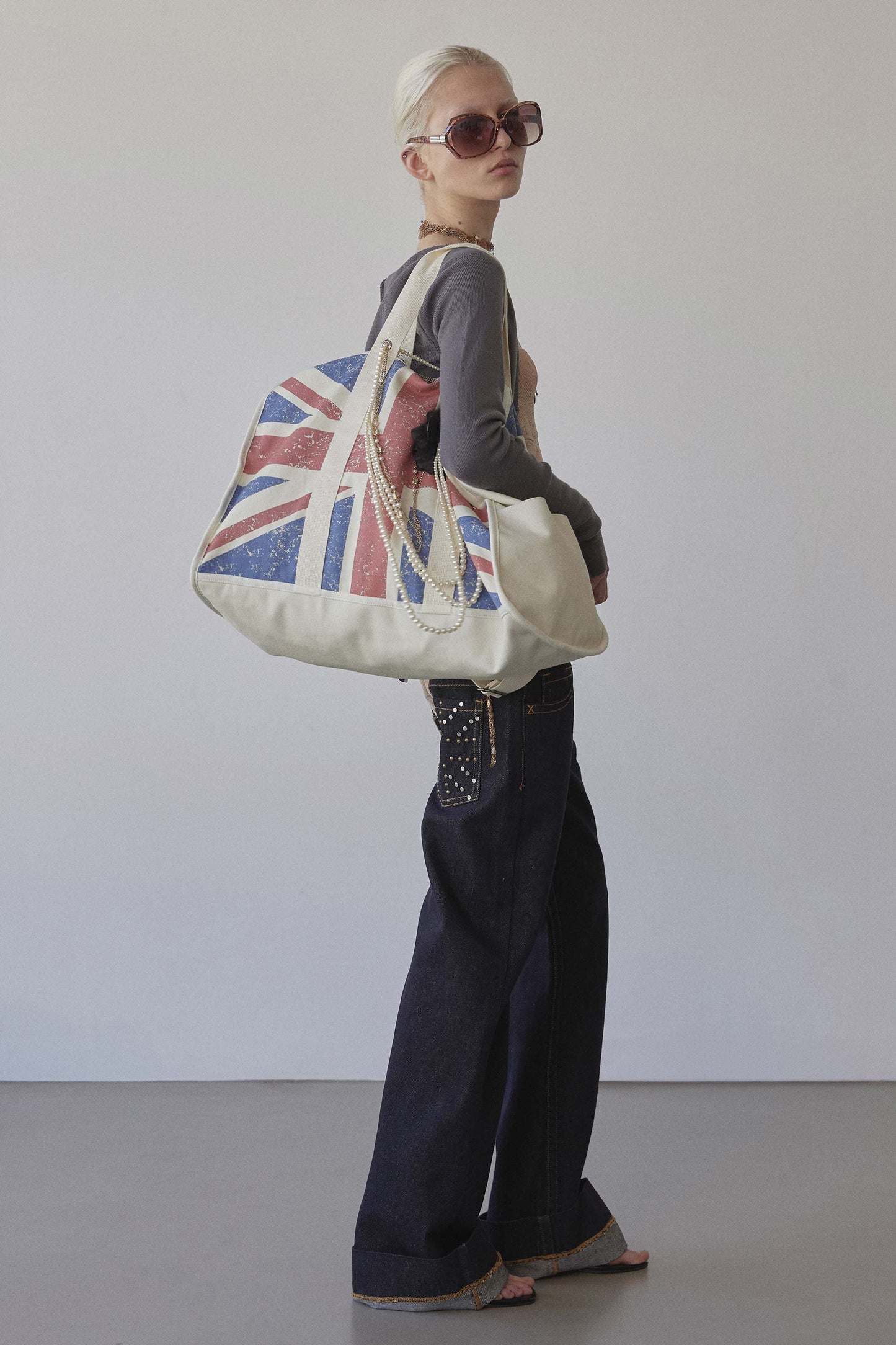 Naughty Girl Tote Bag Union Jack