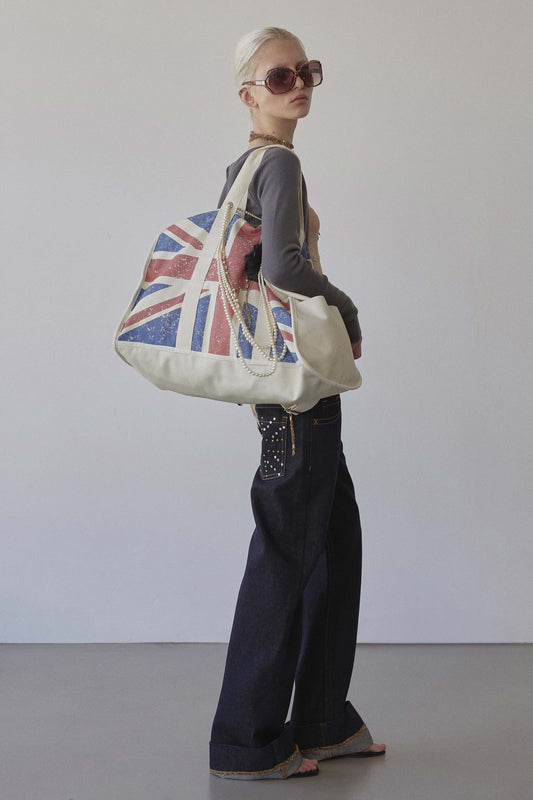 Naughty Girl Tote Bag Union Jack