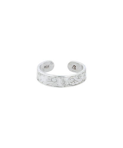 ANGEL WING TOE RING SILVER 