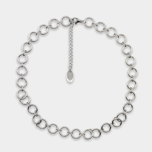 Flat Ring Motion Necklace