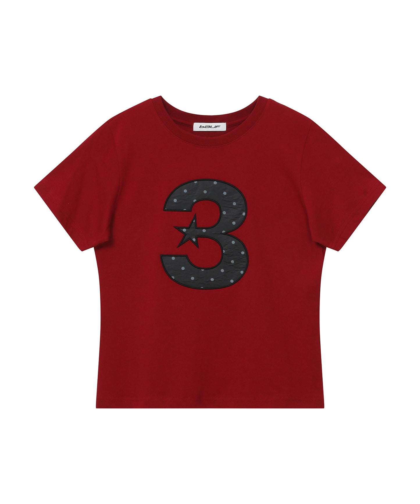 3 logo Dot Slim Fit T-shirt [Red]