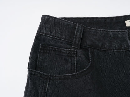 ROUND POCKET CARGO JEANS / 2 Color