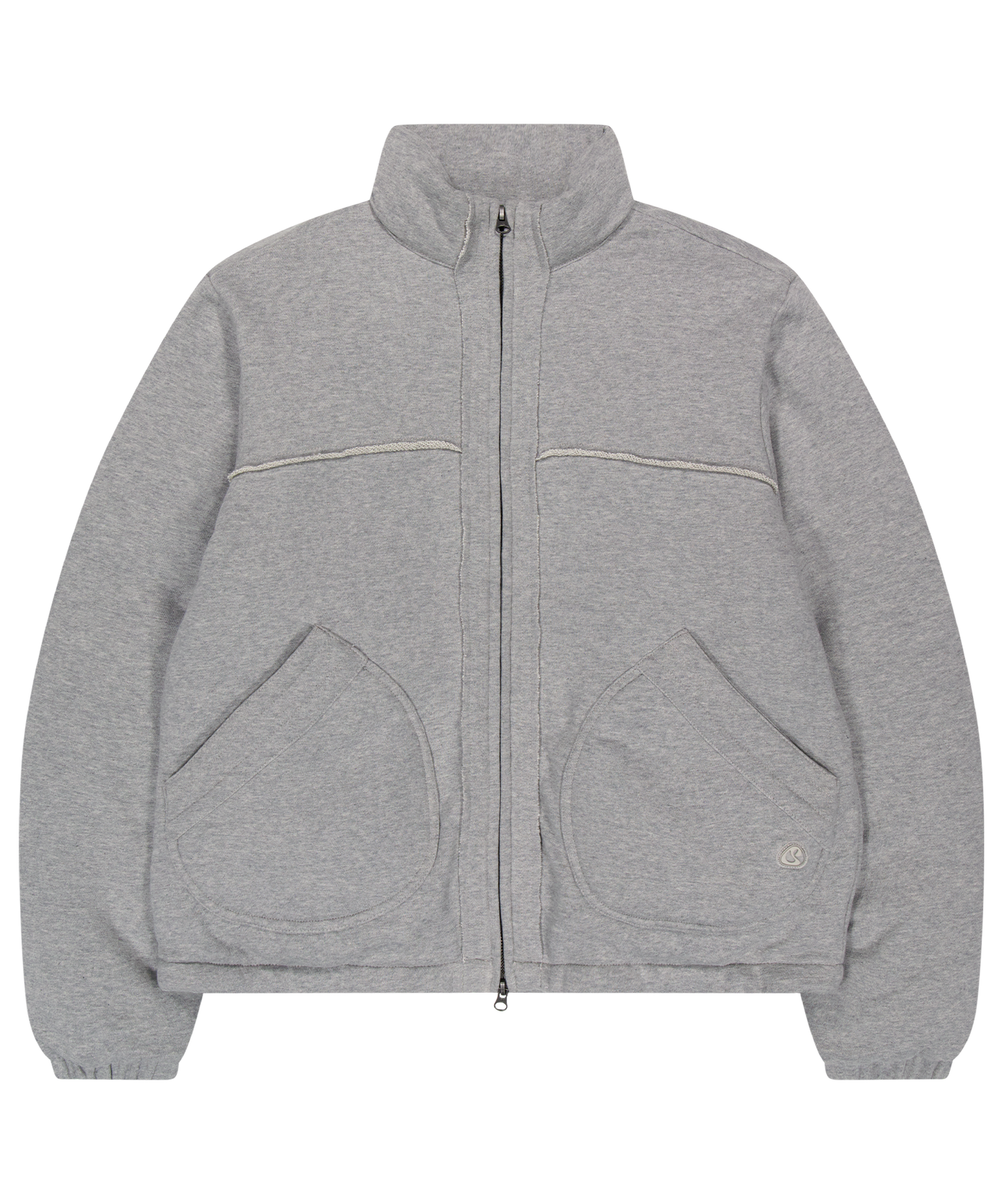 COZY SWEAT DOWN JACKET MELANGE GRAY