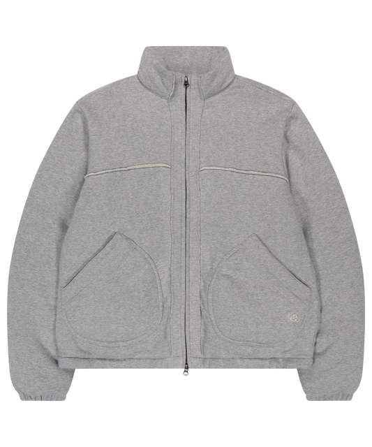 COZY SWEAT DOWN JACKET MELANGE GRAY