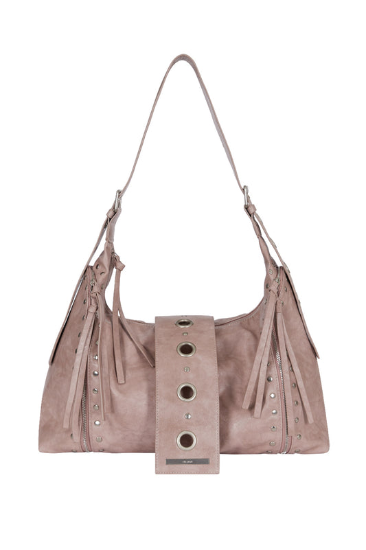 Leaf Eyelet Big Shoulder Back Pink